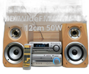Sharp Mini -Component Md/Widefm/Am/Aux 50W 6