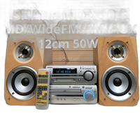 Sharp Mini -Component Md/Widefm/Am/Aux 50W 6