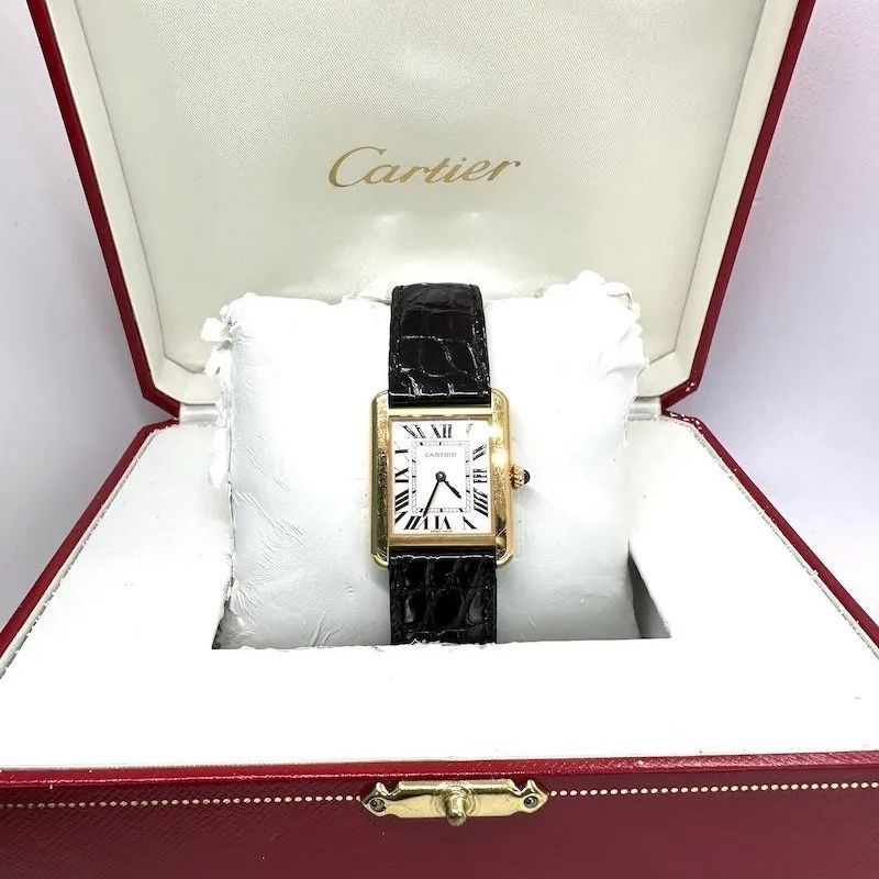 Cartier Watch (Quartz) Tank Solo Sm 18K Yg W5200002