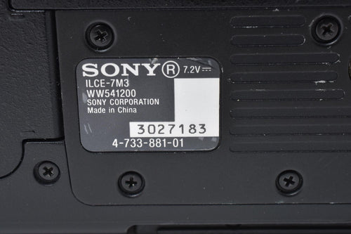 Mirrorless Interchangeable Lips Sony A7Iii Ilce-7M3