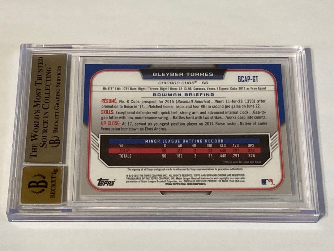 Mlb Bgs9.5 1St