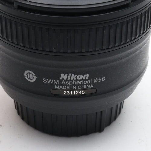 Nikon Lens (Zoom) Af-S Nikkor F/1.8G F