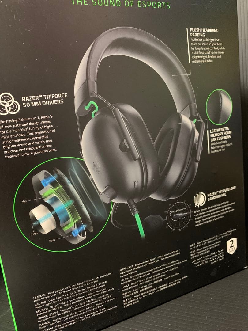 Gaming Headphone Headset Razer Blackshark V2X