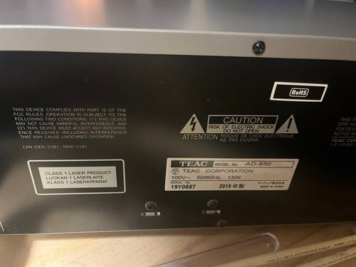 Teac Cd, Md Cassette Decks Ad-850 A-R630 Mk2