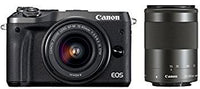 Digital Slr )Canon Eos M6 Ef-M15-45Mm/Ef-M55-200Mm Eosm6Bk-Wzk