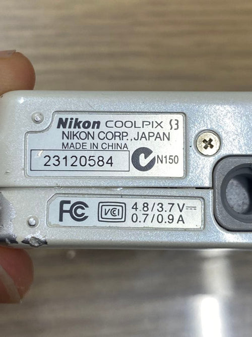 Nikon Compact Digital Camera It Coolpix S3