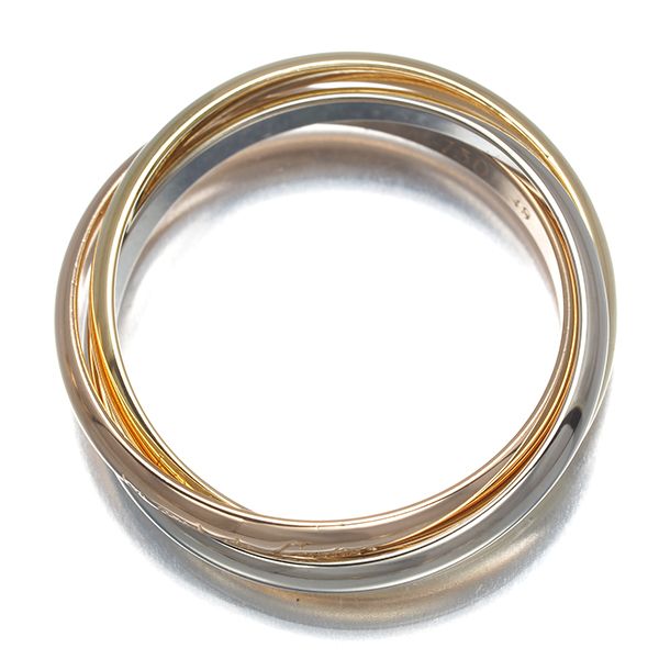 Cartier Ring Xs 49 K18Yg/Wg/Pg #196468