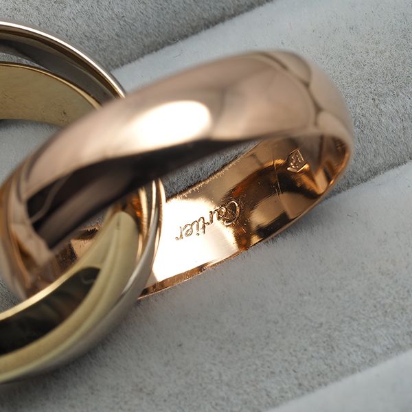 Cartier Ring Xl 51 K18Yg/Wg/Pg #190097