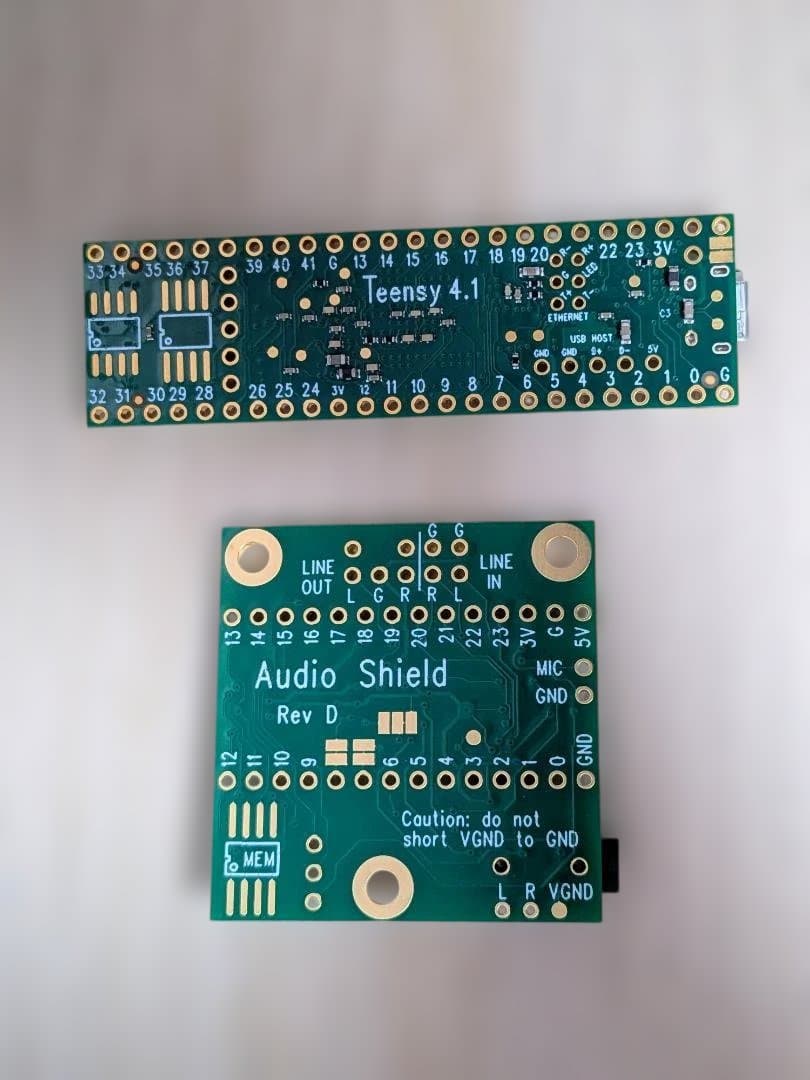 Experiments Crafts Teensy 4.1 Audio Shield
