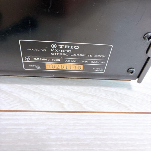 Cd, Md Cassette Decks Trio Kx-600