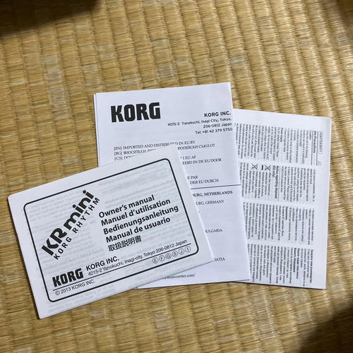 Korg Rhythm Machines Kr Mini
