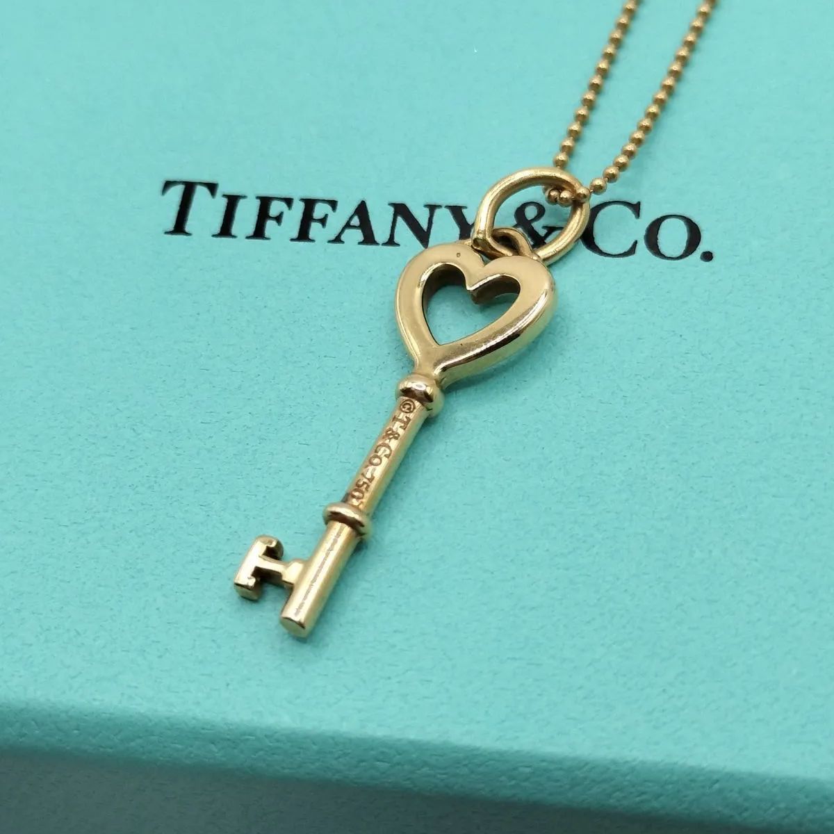 Tiffany Necklace Co. K18 750 J2220