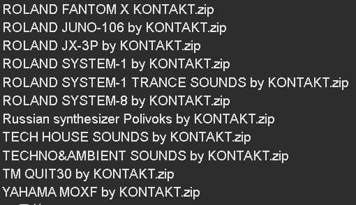 Software Instruments Kontakt Hdd