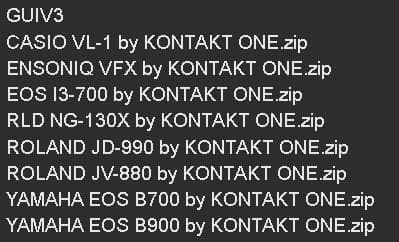 Software Instruments Kontakt Hdd