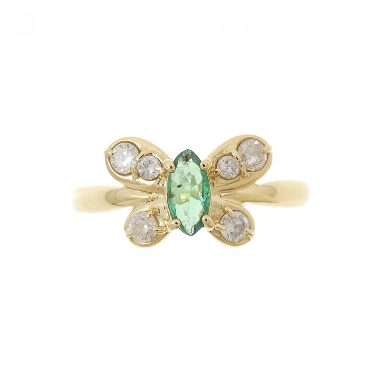 Ring K18Yg 0.19Ct