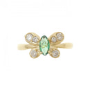 Ring K18Yg 0.19Ct