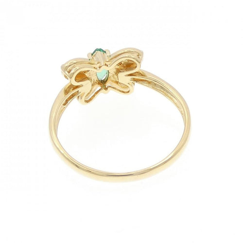 Ring K18Yg 0.19Ct