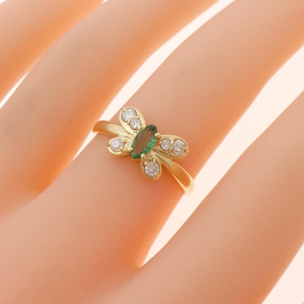 Ring K18Yg 0.19Ct