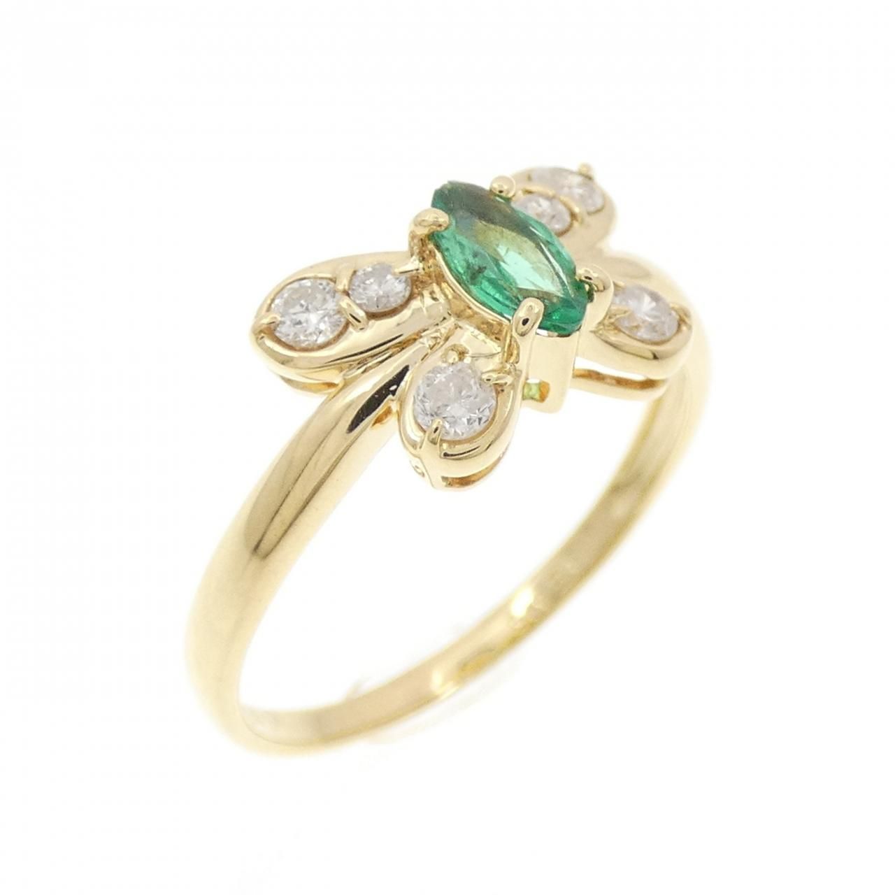 Ring K18Yg 0.19Ct