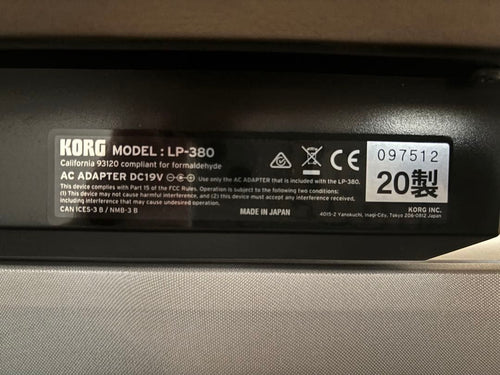 Korg Keyboards Digital Pianos Lp-380 20