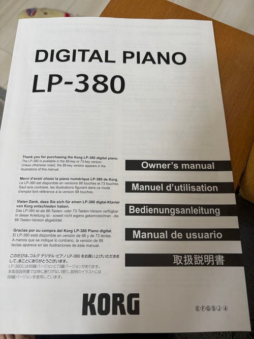 Korg Keyboards Digital Pianos Lp-380 20