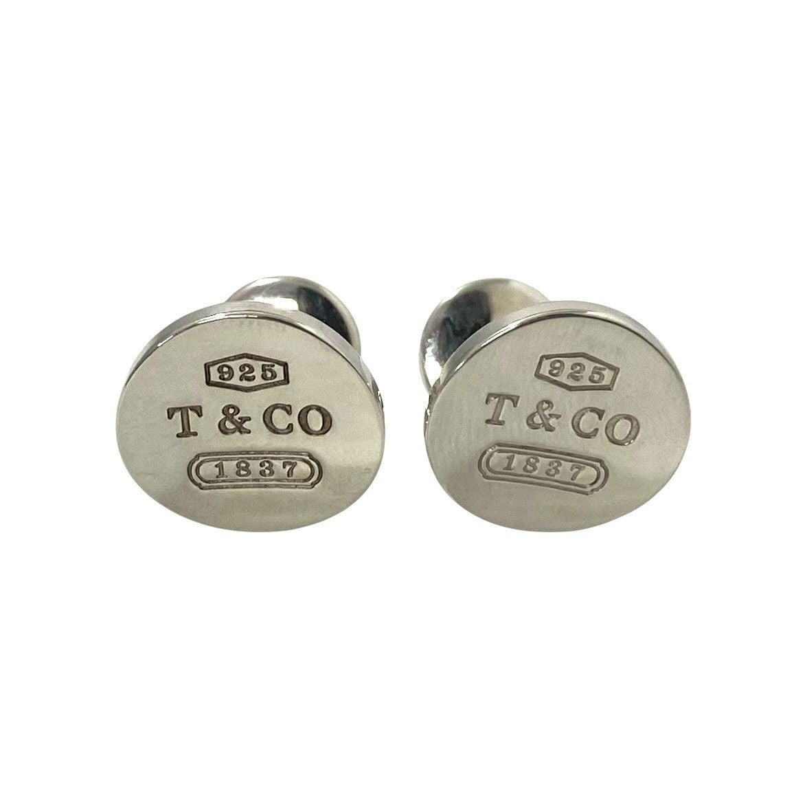 Tiffany Cufflinks Y Tiffany&Co. 1837 Silver/ Sv925 12.9G (64183Mk4)