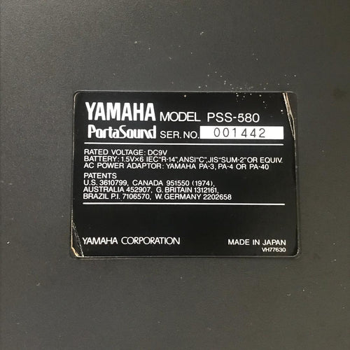 Yamaha Others Fm Pss-580 Midi