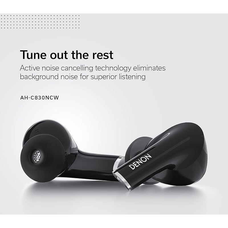 Wireless Earphone Denon Ahc830Ncw Ahc830Ncwbkem 1
