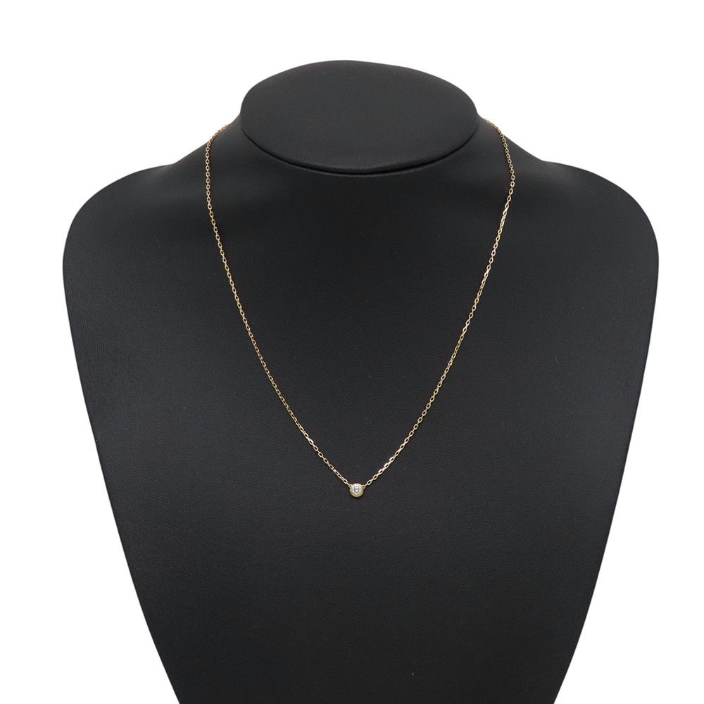 Cartier Necklace Sm 1P 0.09Ct K18Yg B7215800