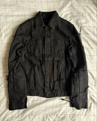 Rick Owens Denim Jackets Ant/Anti Scrap Jacket Black