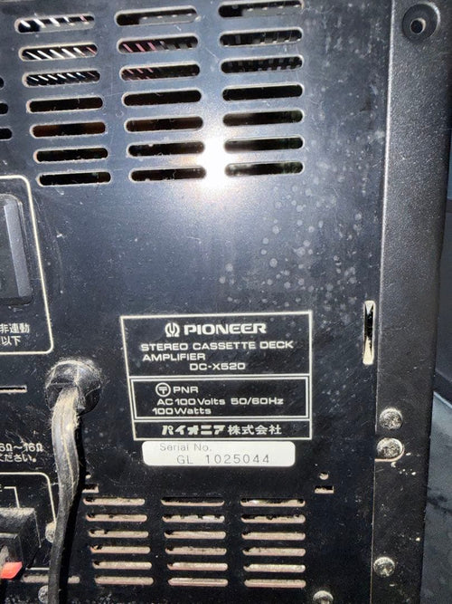 Pioneer Mini Component Systems Dc-X520