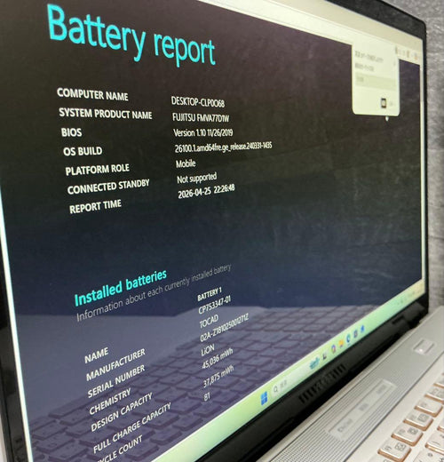 Fujitsu Windows Notebook Body Corei7 8 M.2Ssd256Gb