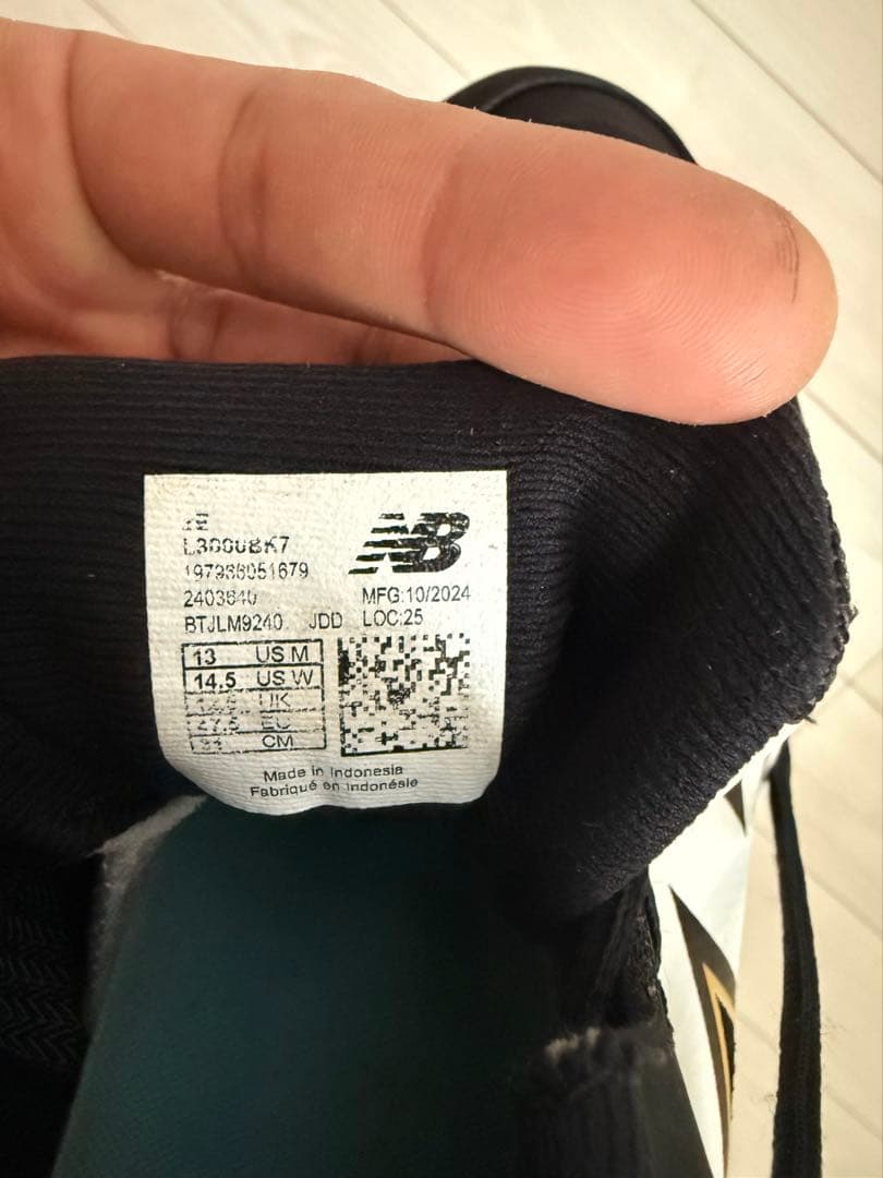 New Balance Cleats L3000Bk7