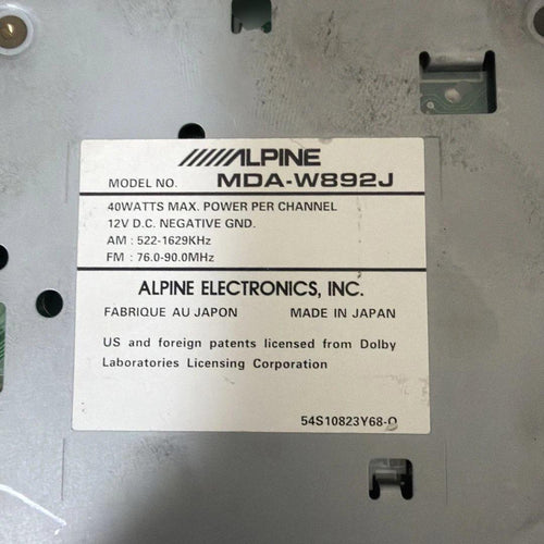 Alpine Decks, Players Changers Mda-W892J