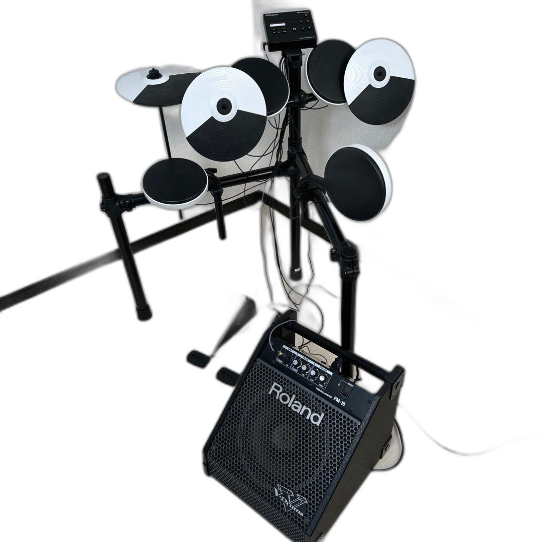 Roland Electronic Drum V-Drums Td-02K Pm-10 I1