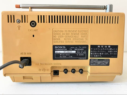 Others Sony Tv-503 Radiomuseum