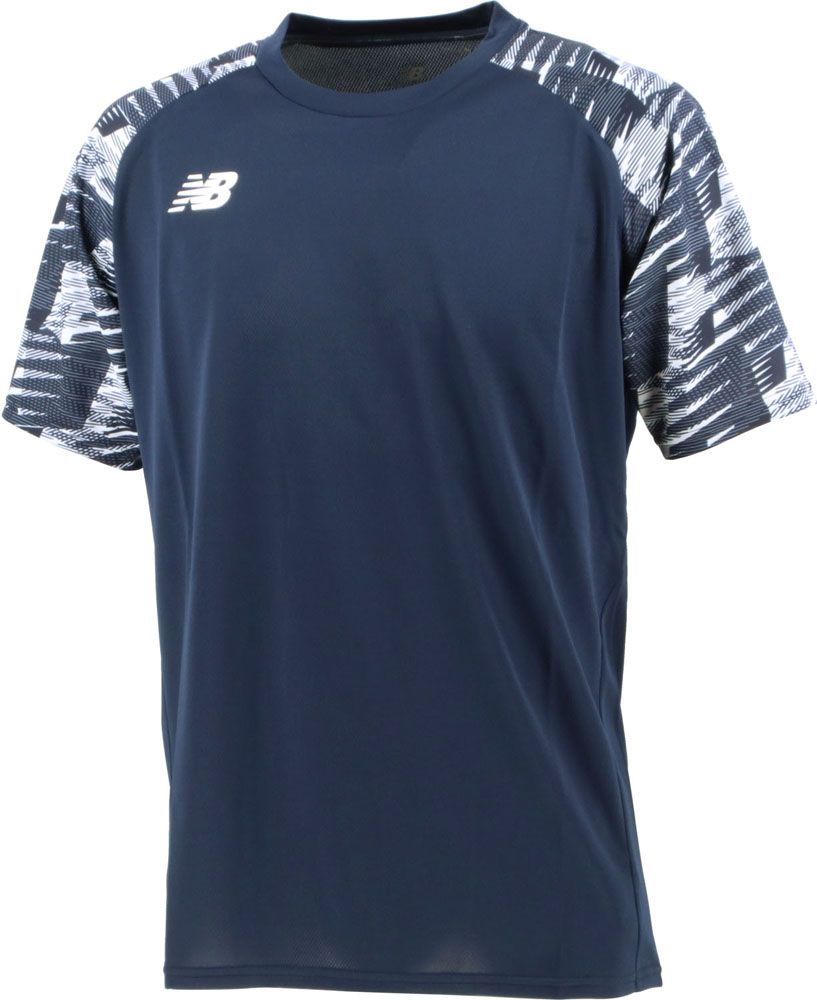 New Balance Shirt Jmtf1417 Nv (Wt) (Ryb) (Rd)