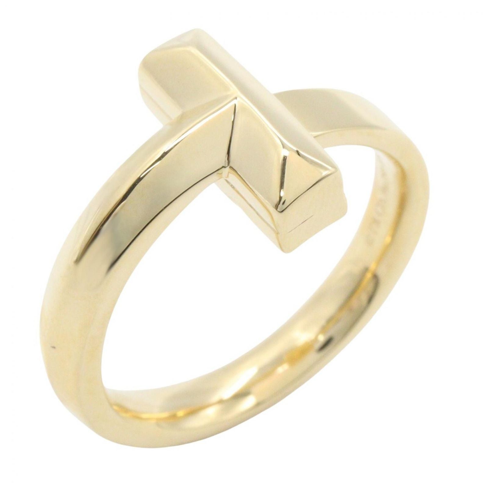 Tiffany Ring Co T #18.5 K18 Used A