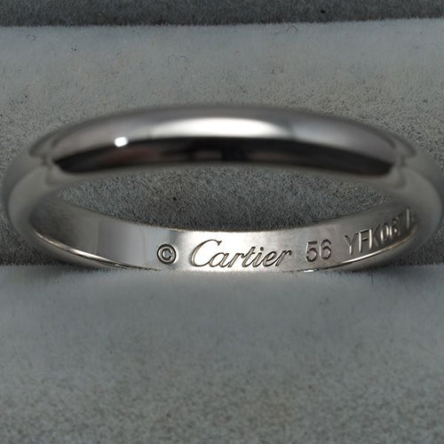Cartier Ring C 56 Pt950 #191749