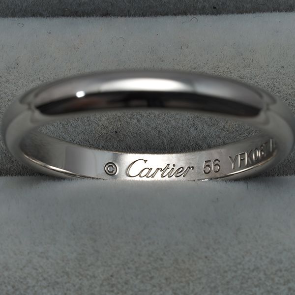 Cartier Ring C 56 Pt950 #191749