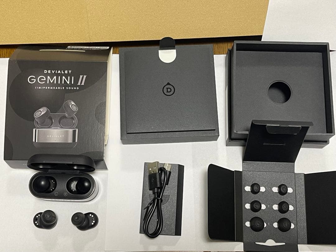 Devialet Wireless Earphones Gemini Matte Black
