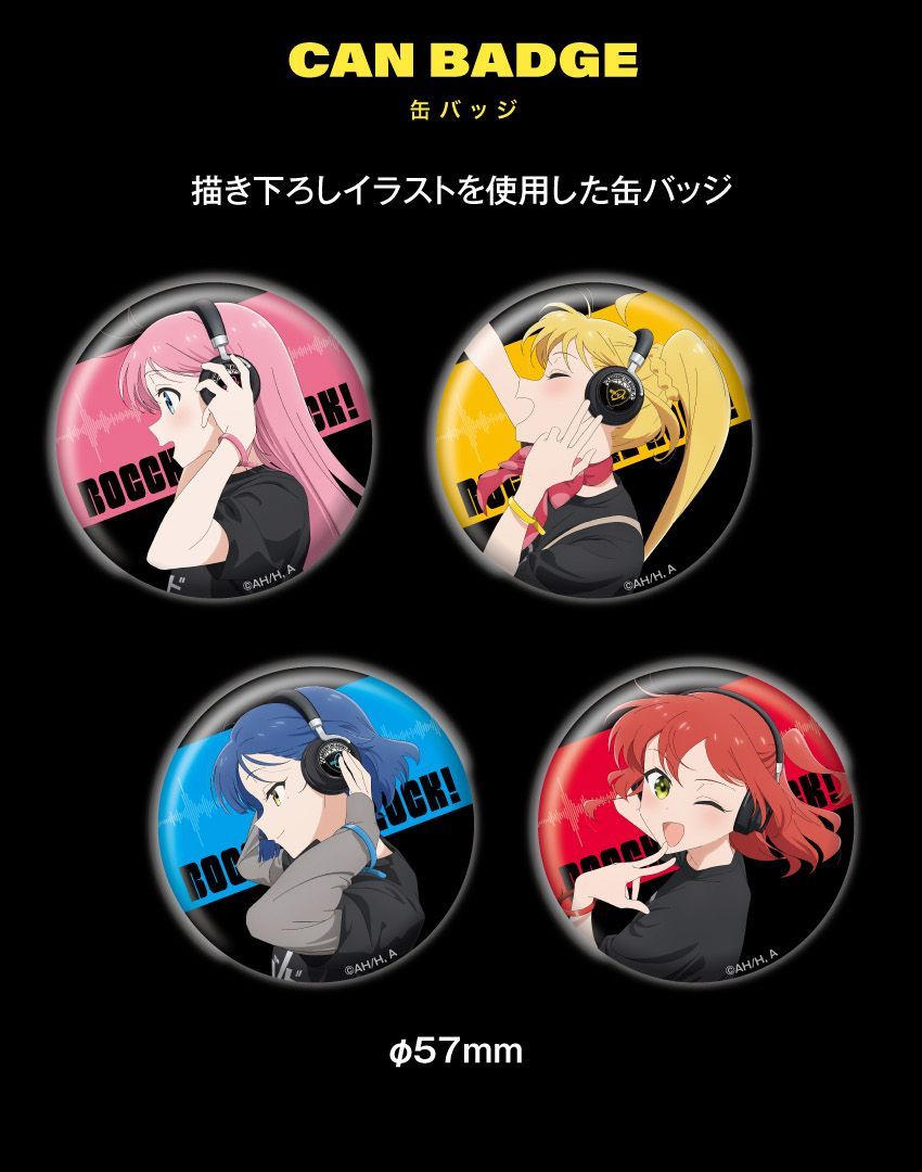 Onkyo Pins, Pin Badges, Can 4 A4 1 Bocchi The