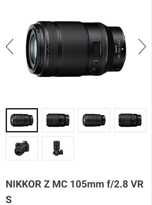 Nikon Lens (Single Focus) Nikkor Z Mc F/2.8 Vr S