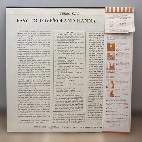 Western Music Roland Hanna Easy To Love 33-121