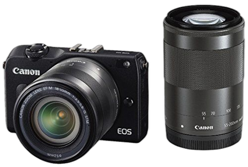Digital Slr Canon Eos M2 Ef-M18-55Mm F3.5-5.6 Is Stm Ef-M55-200Mm F4.5-6.3