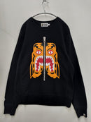 Een badende aap sweatshirts/maat L