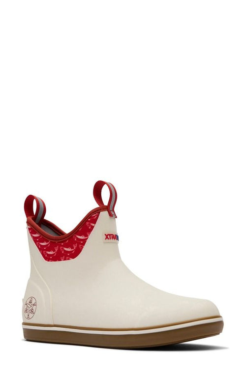 Extra Bootty Xtratuf X Salmon Sisters Waterproof Ankle Deck Boot Women Ivory F