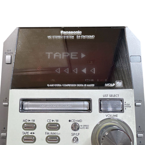 Panasonic Cd Md Cassette Deck Sc-Pm700Md