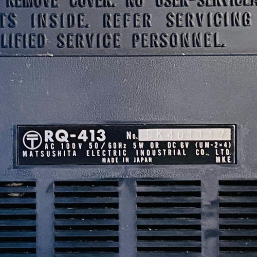 National Cassette Players Rq-413