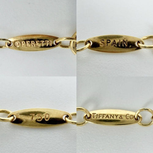 Tiffany Necklace 18 Yg Au750 Tiffany&Co. K18 2.2G